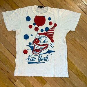 Rare Marc Jacobs New York Clown Graphic Tee - Size Medium